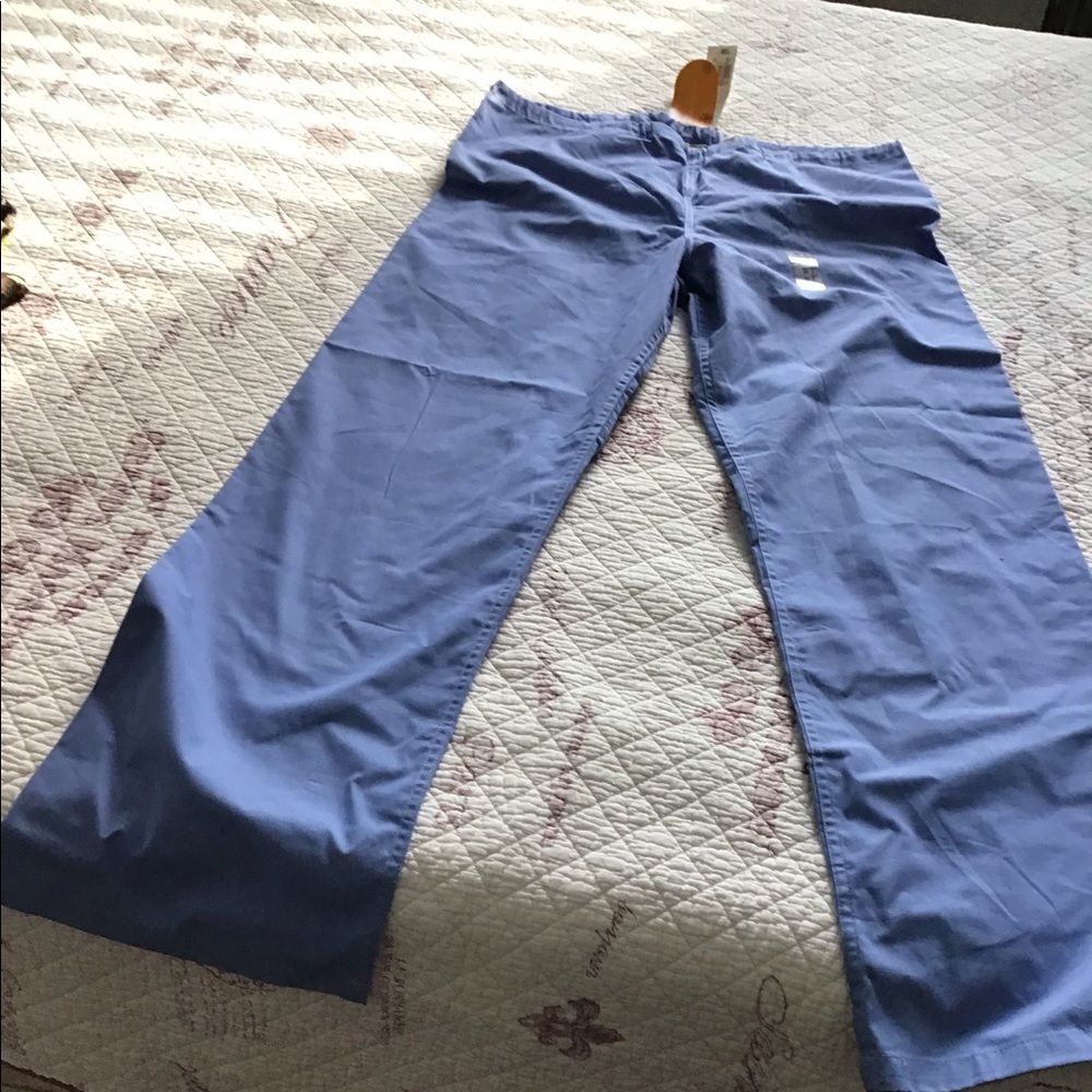 Urbane blue scrub pants